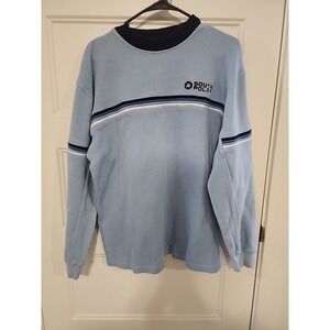Y2k‎ South Pole Mens 100% Cotton Sweater Large Long Sleeve Blue